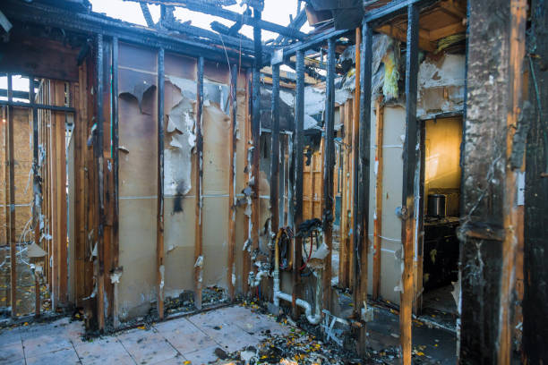 Professional Smoke Damage Restoration technician working in Hightstown, NJ